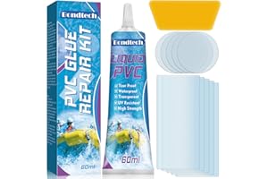 Bondtech Paddling Pool Repair Kit Waterproof, Hot Tub Repair Kit, Transparent Pool Patch Repair Kit for Hot Tubs, Inflatable Spas, Air Bed, Bouncy Castle & Inflatables, Tent, Long-lasting (60ml)