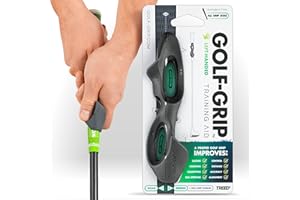 TREED GOLF-GRIP™ Golf Grip Trainer for Left & Right-Handed Golfers – Snap-On Rubber Golf Training Aid for Proper Hand Position & Swing Technique – Hit Straighter, Longer Shots & Fix Slices or Hooks