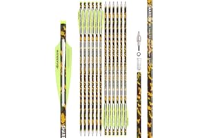 surwolf Boulon d'arbalète 16 "17" 18 "20" 22 "Flèches d'arbalète en Carbone, pour tir à l'arc,flèche en Carbone pour arbalète flèches d'arbalète de Chasse 12 pcs