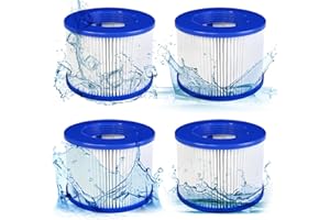 JEFFEL Infinite Spa Filter zum Schrauben, für Spa Ersatz Hot Tub, aufblasbar, ohne Schrauben, 75 x 100 mm, Filterkartusche für Spa, kompatibel mit Cosy Spa, Clever Spa und Plus (SPA-4PCS)