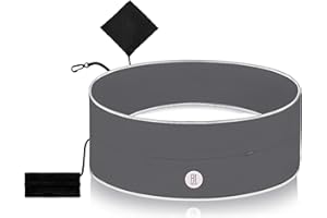 FitFeelsFun® Marsupio Sportivo Ampia con Tasca Idrorepellente e Portamonete - Cintura Running Porta Cellulare - per Sport Corsa Correre Fitness Uomo Donna