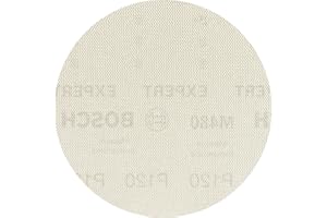 Bosch Accessories 5x Expert M480 Schleifnetz (für Hartholz, Farbe auf Holz, Ø 225 mm, Körnung 120, Zubehör Trockenbauschleifer)