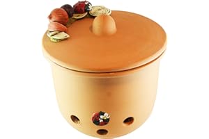 Paolo Chiari Coccinella Porta Aglio, Terracotta/Marmoresina, Multicolore, 12x12x14 cm, 2 unità