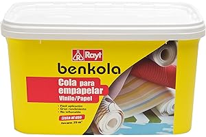 Rayt 1760-23 Benkola papel vinilo: Cola para empapelar. Lista al uso. Papel pintado o vinilo con dorso de papel o tejido. Excelente adherencia y fácil de usar. 5 kg
