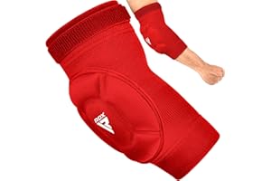 RDX Coudière Boxe MMA Muay Thai, Approuvé par SATRA Soutien Coude, Kontact Sport Arts Martiaux Combat Compression Elbow Pads, Volleyball Lutte Basketball MTB Musculation Protection, Hommes Femmes