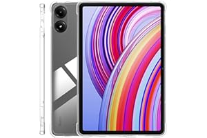 zZjoOoj Coque pour Tablette Redmi Pad Pro/Xiaomi Poco Pad (2024) 12,1" - Ultra Fin et léger - en TPU Souple - Résistant aux Chocs - Trasparente