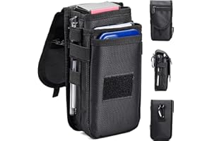 MINSHUXI Sacchetto Clip da Cintura Nero Porta Cellulare Cintura per Cellulari