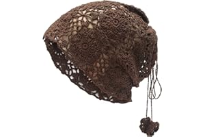 ZLYC Bonnet d'été en Tricot Fait Main pour Femme