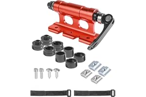 Flaconi Portabici da Automobile,Supporto Blocco Forcella Sgancio Rapido,Supporto Blocco per Forcella Anteriore Bicicletta,Adatto per la Maggior Parte Delle Auto,Camion,Biciclette, Rimorchi,SUV (Rosso)