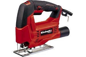 Einhell Figursåg TC-JS 60/1 (400 W, max. 60 mm, hastighetselektronik, verktygsfritt sågbladbyte, sågsko för geringssnitt upp