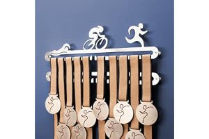 Triathlon-medalj display dubbel hängare - Ironman Medal holder Display Hanger Rack