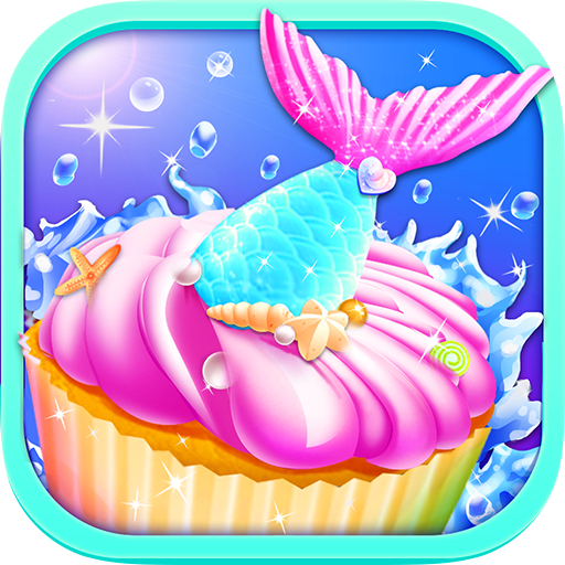 Mermaid Unicorn Cupcake Bakery Shop Cooking Game