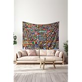 Reddit r/Place Desenli Duvar &Ouml;rt&uuml;s&uuml; Duvar Halısı Tapestry S&uuml;etimsi Dokulu%100 Polyester Kumaş