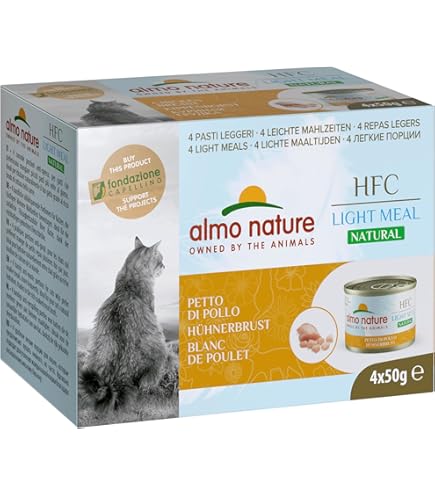 Almo Nature Holistic Adult Maintenance met verse vette vis en droge rijst voor katten van alle rassen, verpakking van 6 stuks (6 x 400 g