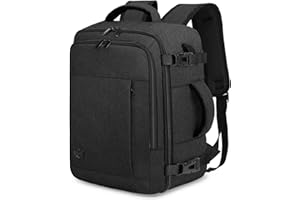 VANKEV für Ryanair Handgepäck 40x20x25 Laptop Rucksack Reiserucksack Klein Handgepäck Tasche Rucksack 14 Zoll Laptop Backpack für Herren Damen Dunkelgrau