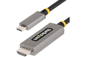 StarTech.com Kabel USB-C na HDMI, 1 m, 8K 60 Hz, 4K 144 Hz, HDR10, konwerter wideo USB-C na HDMI 2.1, adapter wideo, USB-C DP Alt Mode/USB4/Thunderbolt 3/4 (134B-USBC-HDMI211M)