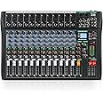XTUGA CT120 12-Channel Professional Audio Mixer for Computer Recording Sound Controller Interface Built-in Digital Effect Studio Mixer with 48V Phantom Power,RCA Input/Output,MP3,Bluetooth,EQ