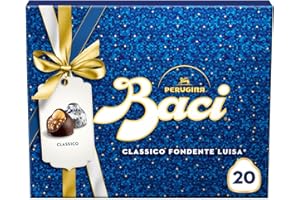 BACI PERUGINA Classico Cioccolatini Fondenti ripieni al Gianduia, Scatola Regalo 250g