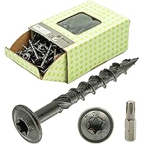 Viti Per Legno A Testa Larga Galvanizzate 10,0 X 160 Mm Torx 40 - Foto 13