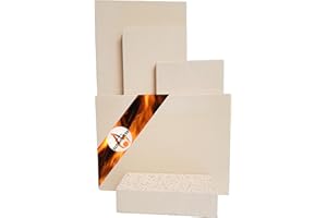 HS-KAMINE Schamotteplatten Premium Wh für den Feuerraum und auch für Holzbacköfen, Pizzaöfen und Grills feuerfest & lebensmittelecht viele Größen online verfügbar (400 x 300 x 20 mm, 1 Stück)
