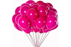 JARTTY Palloncini Fucsia Palloncini Fuxia Palloncini Rosa Scuro Palloncino Magenta Festa 40cm 50pezzi Fidanzamento Matrimonio Ragazze Compleanno Festa Decorazione