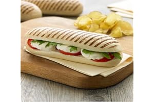 LANTMANNEN UNIBAKE Schulstad Frozen Small Sliced Grill Marked Paninis - 1x40x105g