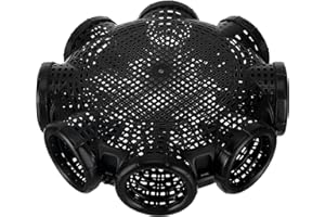 INOOMP Piège À Anguille Cage De Pêche Léger Et Compact pour Poissons Crevettes Et Crabes Panier Respirant Durable pour Pêche en Eau Douce