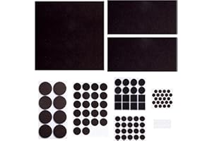 HASWARE Podkładki na meble, ochraniacze na podłogę, podkładki filcowe, samoprzylepne, filcowe podkładki na krzesła do ochrony podłogi, podkładki na nogi krzesła, podłogi z twardego drewna, nóżki stołu