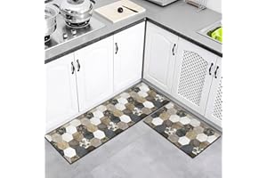 LXTOPN Kitchen Floor Mats, kitchen carpets non slip washable, Anti Fatigue Kitchen Mat for Kitchen, Laundry, Bedroom