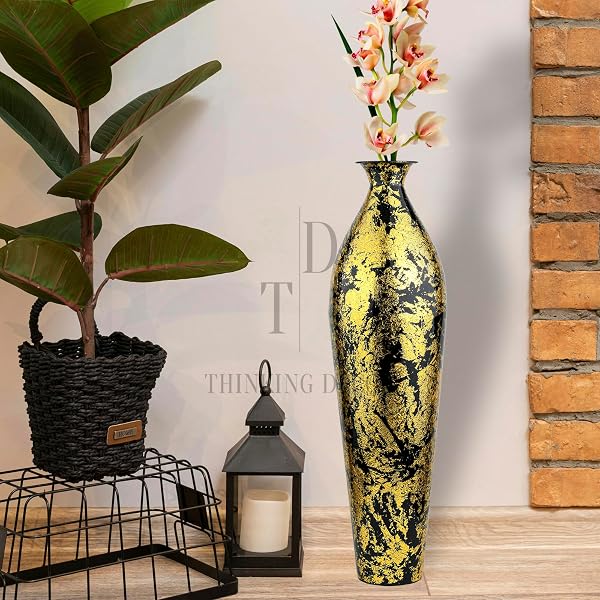 Buy TRENDING DECOR 24 inches Metal Floor Vase for Living Room
