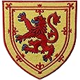 Scotland Coat of Arms Embroidered Emblem Cross Lion Shield Iron On Sew On Patch