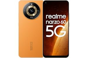 realme narzo 60 5G (Mars Orange,8GB+128GB) 90Hz Super AMOLED Display | Ultra Premium Vegan Leather Design | with 33W SUPERVOO