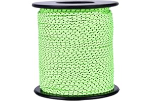 Eddwiin Glow in the Dark Luminous Reflective Cord Guy Line Outdoor Camping Tent Awning Guide Rope Line Cord Paracord Light and Easy to Identify When Camping at Night