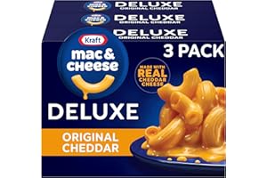 KRAFT MAC & CHEESE Kraft Deluxe Macaroni & Cheese Original Cheddar 3 Pack (397 Grams Per Box)
