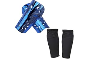 MAXIFORME Ensemble Complet De Protection pour Le Football Adultes, Enfants : Protège-Tibias Aérés avec Jambières Incluses - Parfait pour Les Entraînements/Matchs, Excellent Cadeau.