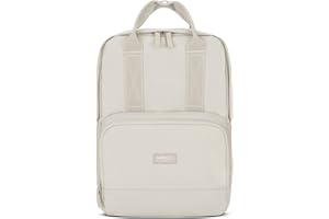 LARKSON Mochila Mujer & Hombre - No 6 - Para Trabajo, Universidad & Escuela - Pequeña y Elegante - Compartimento para Portátil - Repelente al Agua