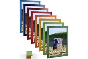 myposterframe Bilderrahmen 21 x 29,7 cm Juno Bunt Größen Wahl DIN A4 Orange mit Kunstglas klar 1 mm