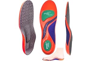 Goofort Solette Arch Support in gel, 7-Times-Shock-Protection, 3D-Xpain™-Poron. Per fascite plantare, piedi piatti, metatarsalgia e dolore al tallone. Inserti comfort ortopedici
