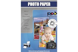PHOTO PAPER DIRECT PPD 10x15cm 50 Fogli 260g Carta Fotografica Lucida Professionale Per Stampanti Inkjet - PPD-27-50