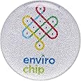 Envirochip - for Mobile Phone | Clinically Tested | Reduces Stress | Improves Heart and Brain Health | Kolum Spiral Design - Silver
