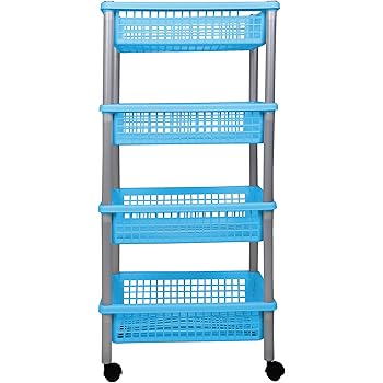 Ondis24 Rollwagen Badwagen Haushaltwagen Blitz Korbwagen mit Rollen