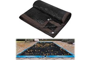 FULENYI Filet piscine - pour piscine rectangulaire - 6x12m - noir