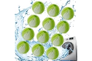 BTKVISEQAT Tierhaarentferner Waschmaschine, 12 Stücke Fusselbälle Waschmaschine, Wiederverwendbar Fusselpfote für Waschmaschine, Haarentferner Tierhaare, Haarfänger für Waschmaschine und Trockner