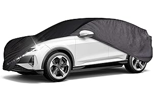 WALSER CarComfort Bâche de Protection pour Voiture Indoor Eco SUV M, Couverture de Voiture pour l'intérieur, ménageant la Peinture Gris/Noir
