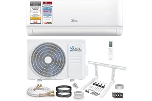 Kältebringer Split Klimaanlage Quick Connect - 12000 BTU (3,5 kW) - Klimagerät mit Heizfunktion, WiFi & App, bis 55qm, sehr leise - 5m Kupferleitung, Kältemittel R32, Montagematerial, Wandhalterung