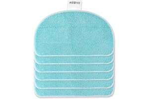 NIXOOT 6 Stück Ersatzpad für Leifheit CleanTenso Power 2.0 Dampfreiniger, Mikrofaser Dampfmop für Alle Böden, Wischbezug Effiziente Wasseraufnahme und Starke Dekontamination