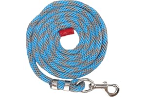 ‎LES-THERESA Zügel für Pferde und Vieh, 4m / 13ft Nylon Geflecht Leinenseil, Pferde Trainingsseil Bodenarbeitsseil mit dickem Haken aus Legierung, reibungsfrei