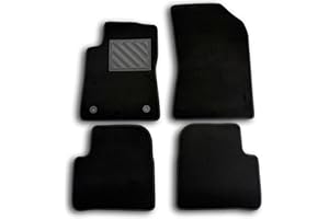 MTC AUTOMOTIVE Tappetini per Citroen C3 III dal 2017-2024 Su misura, antiscivolo, battitacco in gomma rinforzata, bottoni di fissaggio