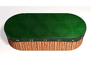 GRASEKAMP Qualität seit 1972 Lona para Piscina Ovalada, 625 x 360 cm, Dimensiones 700 x 440 cm, Verano e Invierno