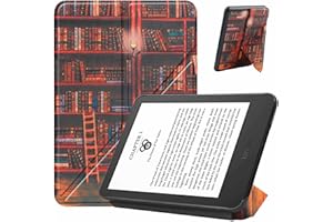 VOVIPO Etui na 6" Amazon All-New Kindle (wersja 11. generacji – wersja z 2022 r.), wąska obudowa z funkcją automatycznego uśpienia/budzenia na Kindle 2022 6" (nie pasuje do Kindle Paperwhite i Kindle 2019) – biblioteka